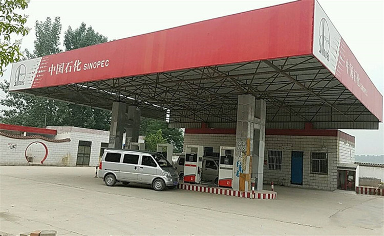 周口加油站钢结构网架案例5